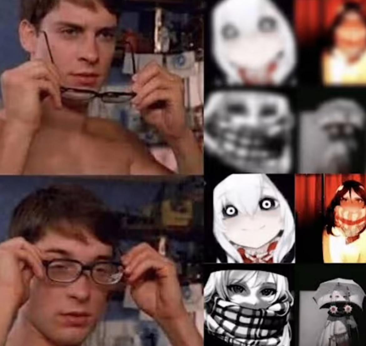 Spiderman Glasses Demon Reveal Meme
