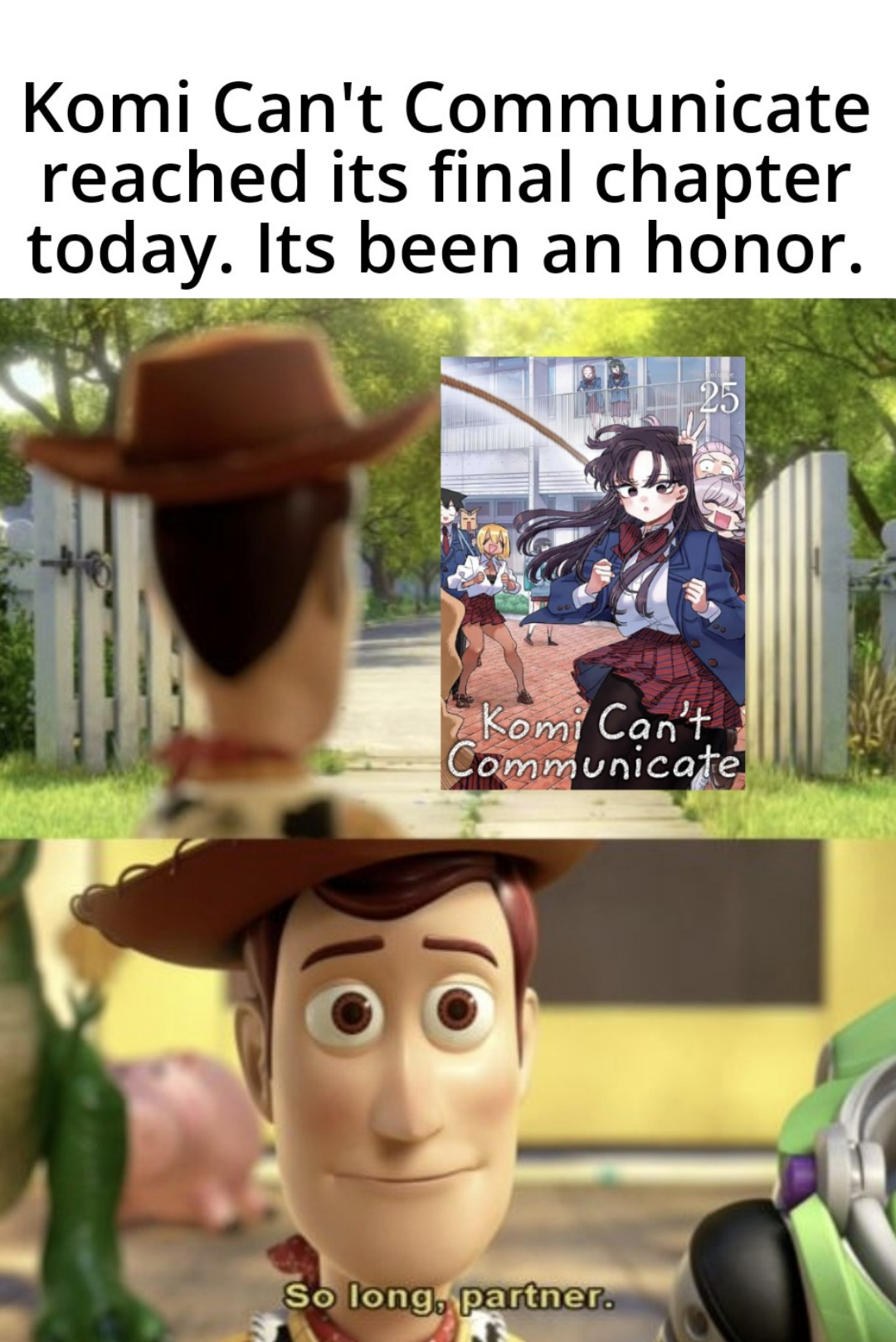 Komi Can't Communicate Farewell Meme